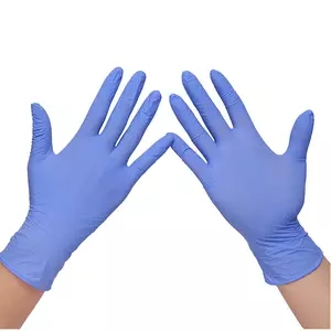 Wholesale Manufacturers Disposable Blue Nitrile Gloves